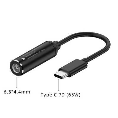 DC na USB Tip C PD 65 W Kabel za brzo punjenje Adapter Pretvarač Tip C PD Power Jack konektor za MacBook Lenovo Samsung Huawei