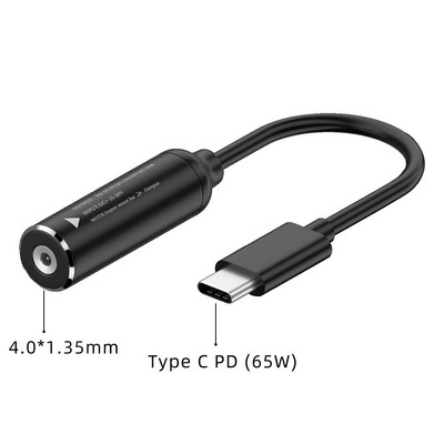 DC na USB Tip C PD 65 W Kabel za brzo punjenje Adapter Pretvarač Tip C PD Power Jack konektor za MacBook Lenovo Samsung Huawei