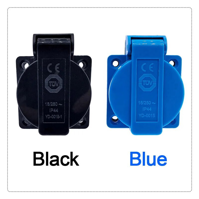 SCHUKO vodootporna utičnica industrijska vodootporna utičnica bakreno kontaktno tijelo EU utičnica