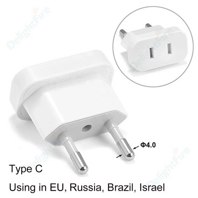 1tk Euro-pistiku reisipesa USTo EL-i pistiku adapteri elektrilaadija pistikupesa USA-st AU-st EL-i Euroopa pistikupesasse Hiina-Ameerika muundur