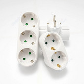 ES kištuko kelių maitinimo adapterio lizdas Europos standartas 1–1/2/3 krypčių kelių kištukų euro konverterio adapterio elektros lizdai