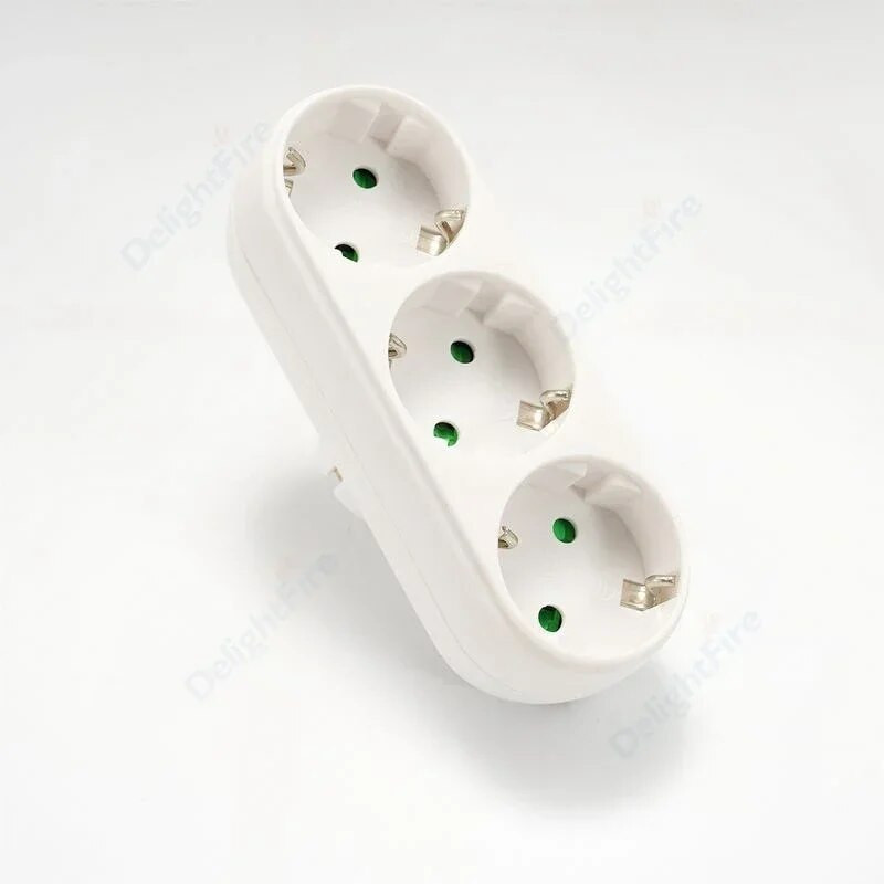 ES kištuko kelių maitinimo adapterio lizdas Europos standartas 1–1/2/3 krypčių kelių kištukų euro konverterio adapterio elektros lizdai