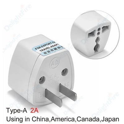 EU AU UK US IL KR Amerika Brazil Italija Adapter utikača u UK IL EG HK Australija Novi Zeland SAD Kanada Japan CN Adapter Utičnica