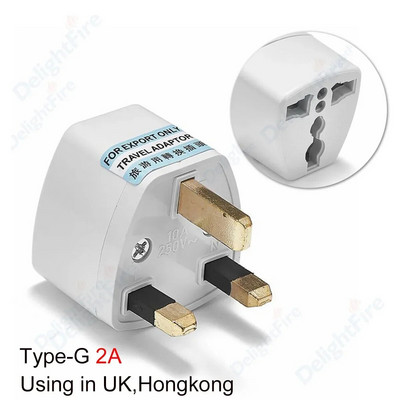 EU AU UK US IL KR Amerika Brazil Italija Adapter utikača u UK IL EG HK Australija Novi Zeland SAD Kanada Japan CN Adapter Utičnica