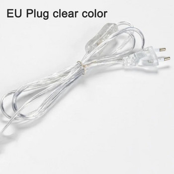 Димируем захранващ проводник с конектор за превключвател Електрически кабели за LED тръба 1.8M захранващ удължителен кабел за LED барове