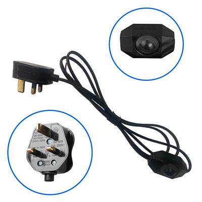 Žica za napajanje s mogućnošću prigušivanja s konektorom za prekidače Električni kablovi za LED cijev 1,8 M Produžni kabel za napajanje za LED barske svjetiljke