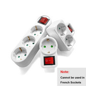 Europski pretvorbeni utikač 1 na 2/1 na 3 strujni adapter za utičnicu EU standardno proširenje strujnog adaptera Produžni adapter za utičnicu Pretvarač