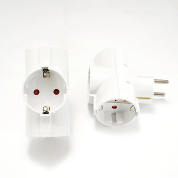 European Conversion Plug 1 to 2 /1 to 3 Way Socket Adapter Standard επέκτασης EU Adapter Power Adapter Extension Plug Plug Converter