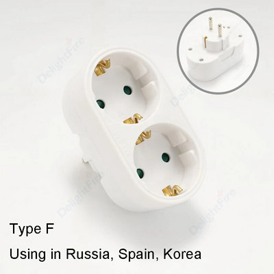 Europski pretvorbeni utikač 1 na 2/1 na 3 strujni adapter za utičnicu EU standardno proširenje strujnog adaptera Produžni adapter za utičnicu Pretvarač