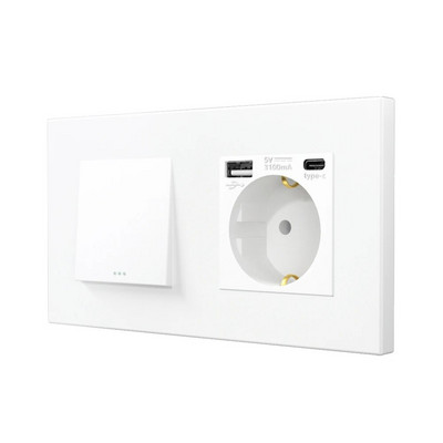 Bingoelec mechanikus kapcsolók műanyag panel 16A fali konnektor, AC 110V-250V 86mm*86mm, 1/2/3 Gang egyirányú nyomógombos kapcsoló