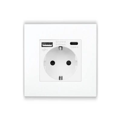 Bingoelec mechanikus kapcsolók műanyag panel 16A fali konnektor, AC 110V-250V 86mm*86mm, 1/2/3 Gang egyirányú nyomógombos kapcsoló