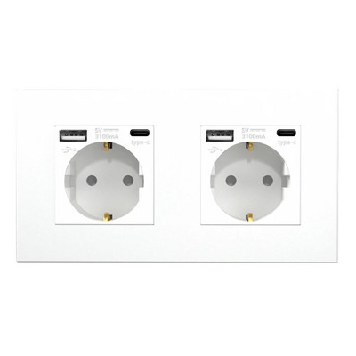 Bingoelec mechanikus kapcsolók műanyag panel 16A fali konnektor, AC 110V-250V 86mm*86mm, 1/2/3 Gang egyirányú nyomógombos kapcsoló