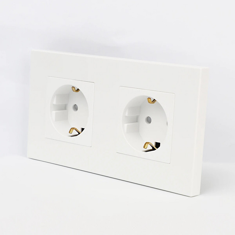 Bingoelec mechanikus kapcsolók műanyag panel 16A fali konnektor, AC 110V-250V 86mm*86mm, 1/2/3 Gang egyirányú nyomógombos kapcsoló