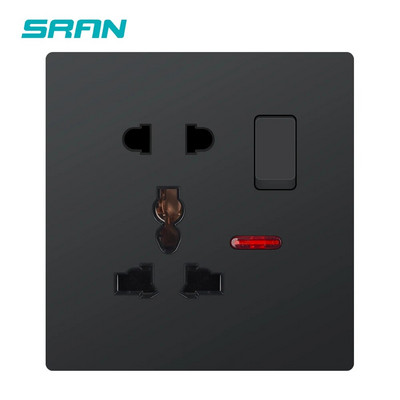 SRAN zidna utičnica s USB C UK standardom 13A 250V, 86*146mm PC ploča, univerzalna električna utičnica Kontrola prekidača