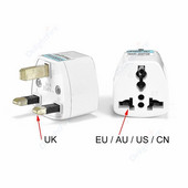1kom UK zidna utičnica Univerzalni adapter za utikač iz EU u UK električnu utičnicu Pretvarač struje iz SAD u AU Električni adapteri Punjenje