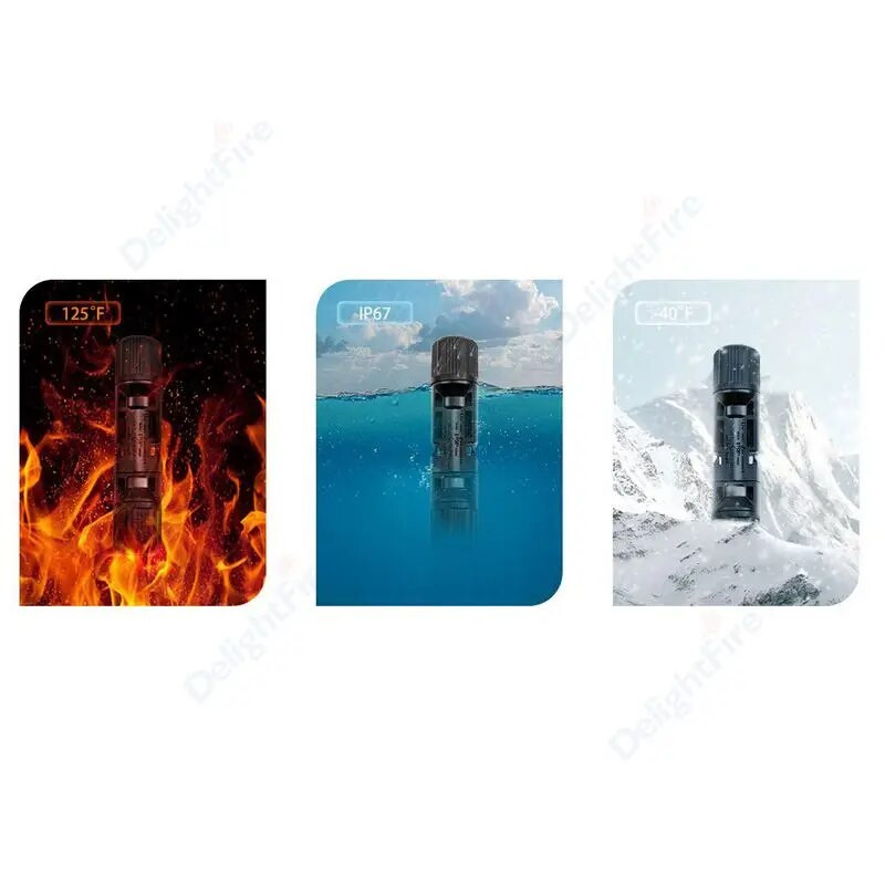 DC päikesepaneelide pistikud 1000V 30A päikesepaneeli pistik veekindel IP67 PV pistik päikesepaneelile paigaldatud inverteri päikesesüsteemi jaoks