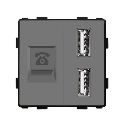 Πλαίσιο υπολογιστή Socket Frames RJ45 CAT6 TV Δορυφορική Type-C Διπλές υποδοχές USB Κουμπί τοίχου Λειτουργία εξαρτήματα Δωρεάν συνδυασμός