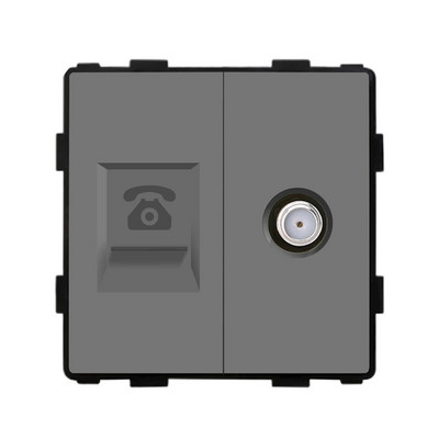 Πλαίσιο υπολογιστή Socket Frames RJ45 CAT6 TV Δορυφορική Type-C Διπλές υποδοχές USB Κουμπί τοίχου Λειτουργία εξαρτήματα Δωρεάν συνδυασμός