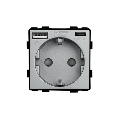 Πλαίσιο υπολογιστή Socket Frames RJ45 CAT6 TV Δορυφορική Type-C Διπλές υποδοχές USB Κουμπί τοίχου Λειτουργία εξαρτήματα Δωρεάν συνδυασμός