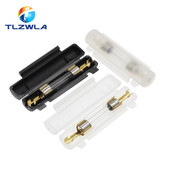 5Szett 6X30MM üveg biztosítéktartó 250V 0.25A 0.5A 1A 1.5A 2A 3A 3.15A 4-30A 6*30MM Biztosítékaljzat Flip shell Fekete/fehér Flip Type