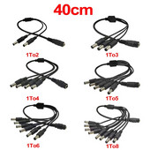 5,5 mm 2,1 mm 1 do 2/3/4/5/6/8 smjerni DC kabel za napajanje 5V 12V adapter za struju Priključni kabel za LED trake Svjetla CCTV kamera