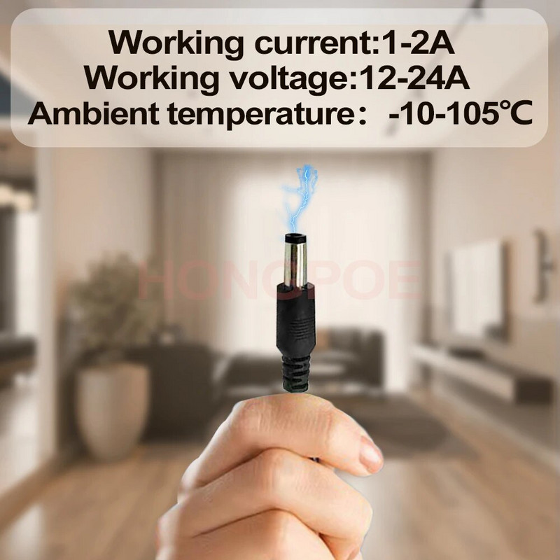 5,5 mm 2,1 mm 1 do 2/3/4/5/6/8 smjerni DC kabel za napajanje 5V 12V adapter za struju Priključni kabel za LED trake Svjetla CCTV kamera