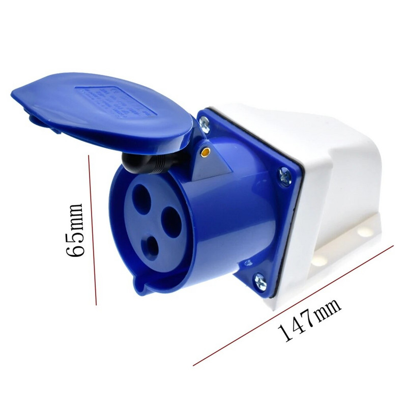 32 A 3pin industrijska utičnica 220V-250Volt otporan na vremenske uvjete IP44 vodootporan 2P+E
