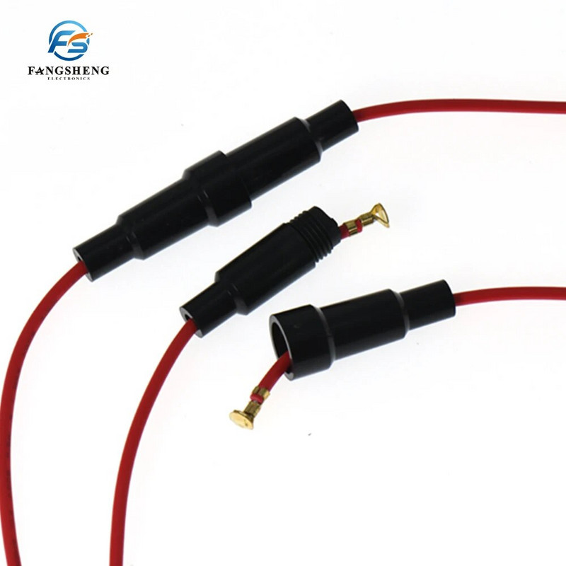 5/10vnt 5*20MM stiklinio vamzdžio saugiklių laikiklio varžto tipo greito smūgio 5X20MM saugiklis, 6X30 su viela 250V automobilio 6*30 saugiklių dėžutė