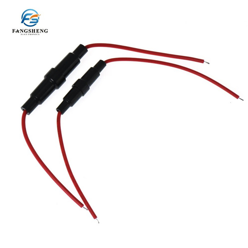 5/10vnt 5*20MM stiklinio vamzdžio saugiklių laikiklio varžto tipo greito smūgio 5X20MM saugiklis, 6X30 su viela 250V automobilio 6*30 saugiklių dėžutė