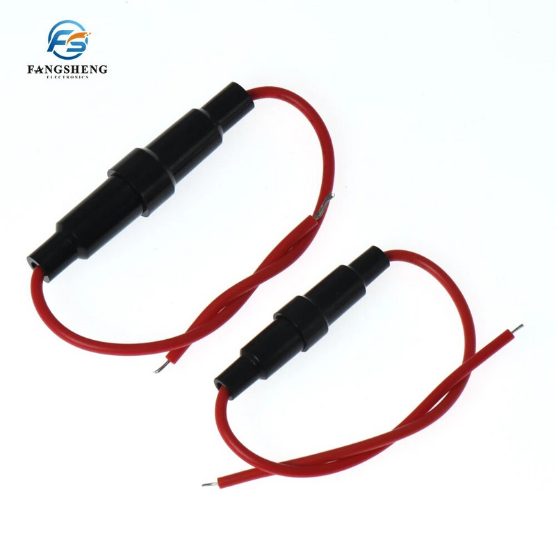 5/10vnt 5*20MM stiklinio vamzdžio saugiklių laikiklio varžto tipo greito smūgio 5X20MM saugiklis, 6X30 su viela 250V automobilio 6*30 saugiklių dėžutė