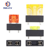 5 DB univerzális autós biztosítéktartó NYÁK panelre szerelhető biztosítási blokkok Biztonsági kivezetések 10A Micro Mini Kicsi Közepes