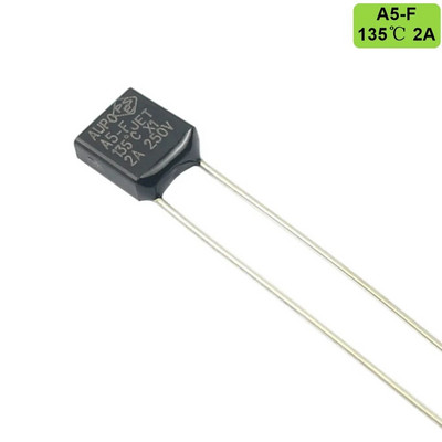 5db AUPO RH hőbiztosíték TF 102 115 125 130 135 138 150 C fok 2A 250V Négyzet hőmérséklet A1-F A2-F A3-F A4-F A5-F A7-F A8-F