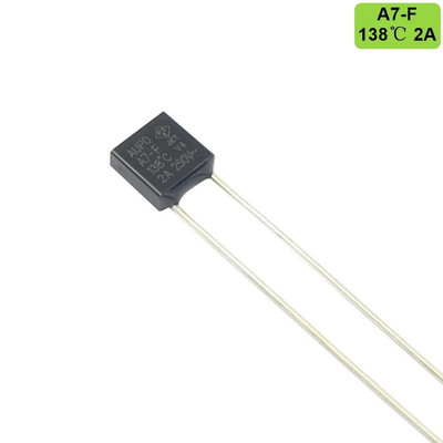5db AUPO RH hőbiztosíték TF 102 115 125 130 135 138 150 C fok 2A 250V Négyzet hőmérséklet A1-F A2-F A3-F A4-F A5-F A7-F A8-F