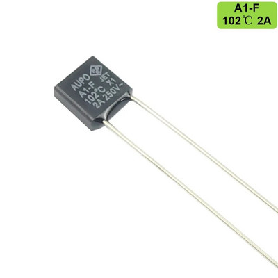 5db AUPO RH hőbiztosíték TF 102 115 125 130 135 138 150 C fok 2A 250V Négyzet hőmérséklet A1-F A2-F A3-F A4-F A5-F A7-F A8-F