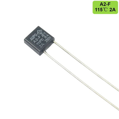 5db AUPO RH hőbiztosíték TF 102 115 125 130 135 138 150 C fok 2A 250V Négyzet hőmérséklet A1-F A2-F A3-F A4-F A5-F A7-F A8-F