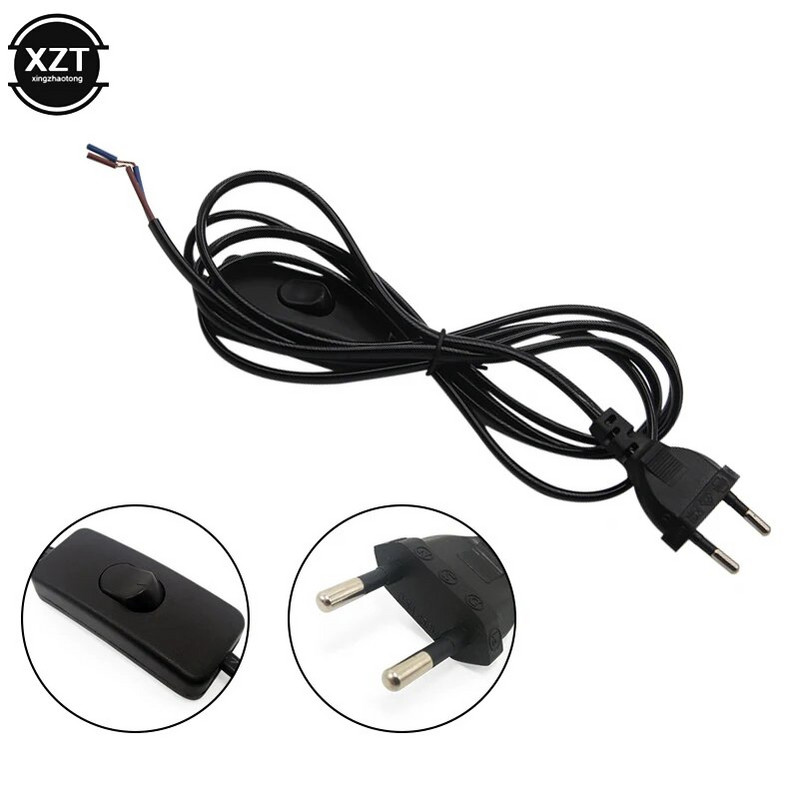1,8 m AC kabel za napajanje Prekidač za uključivanje i isključivanje Utikač Žica s dva pina za EU utikač Produžni kabeli Američki tip adaptera Crno-bijela linija za LED svjetiljku