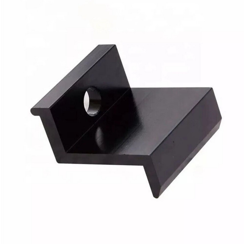 4Pcs fotonaponska solarna krajnja stezaljka crni solarni panel fotonaponski nosač 30 mm 35 mm 40 mm 45 mm aluminijski profil