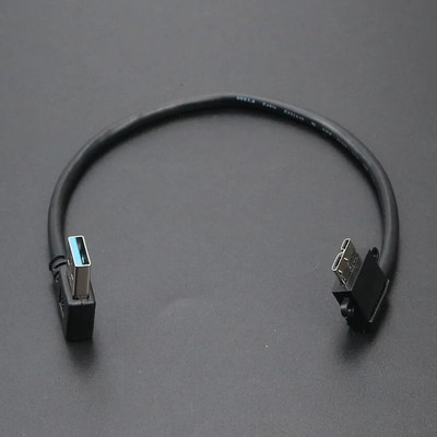 YuXi USB na mikro B kabel USB 3.0 A 90 stupnjeva muški na mikro B muški kabel za pretvorbu podataka za tvrdi disk, tablet, računalo