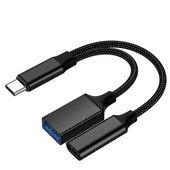 USB C OTG kabel, telefonski adapter 2 u 1 tipa C na USB A adapter s PD priključkom za punjenje za telefon, prijenosno računalo, tablet