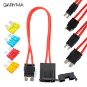Autó módosítás ACC biztosítékdoboz elektromos 1A~50A közepes/mini/micro2 méretű 16AWG tápcsatlakozó veszteségmentes biztosíték csap tartóhoz