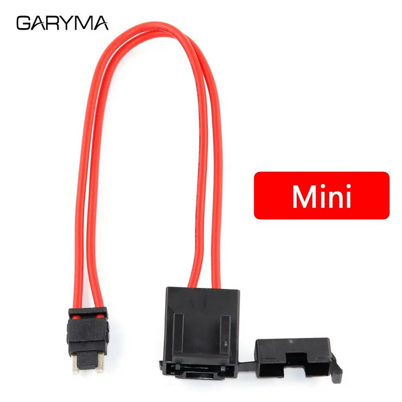 Automobilio modifikacija ACC saugiklių dėžė, skirta paimti elektros 1A ~ 50A vidutinį / mini / mikro2 dydį 16AWG maitinimo lizdą be nuostolių saugiklio čiaupo laikiklis