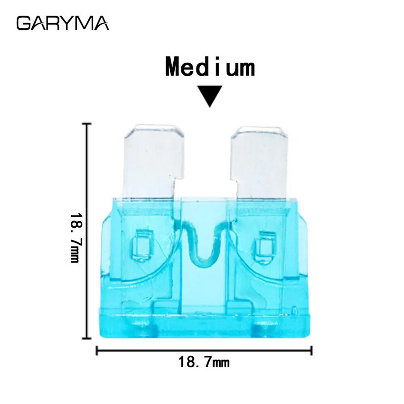 Automobilio modifikacija ACC saugiklių dėžė, skirta paimti elektros 1A ~ 50A vidutinį / mini / mikro2 dydį 16AWG maitinimo lizdą be nuostolių saugiklio čiaupo laikiklis