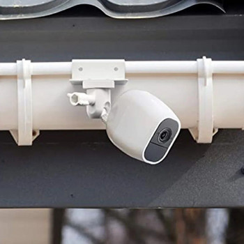 Специална скоба за наблюдение за дъждовен улей Устойчива на атмосферни влияния скоба за монтиране на улука с универсален винтов адаптер за охранителни камери