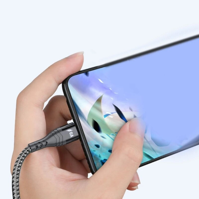 USB na Dual Type C kabel pleten 2 u 1 višestruki USB C kabel Kabel za punjenje s 2 priključka Type-C priključka