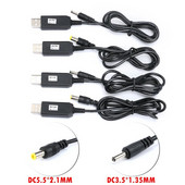 USB linija za pojačanje napajanja DC 5V do DC 9V 12V Step UP modul USB pretvarač adapter kabel 2.1x5.5mm 3.5*1.35mm muški konektor pretvarač