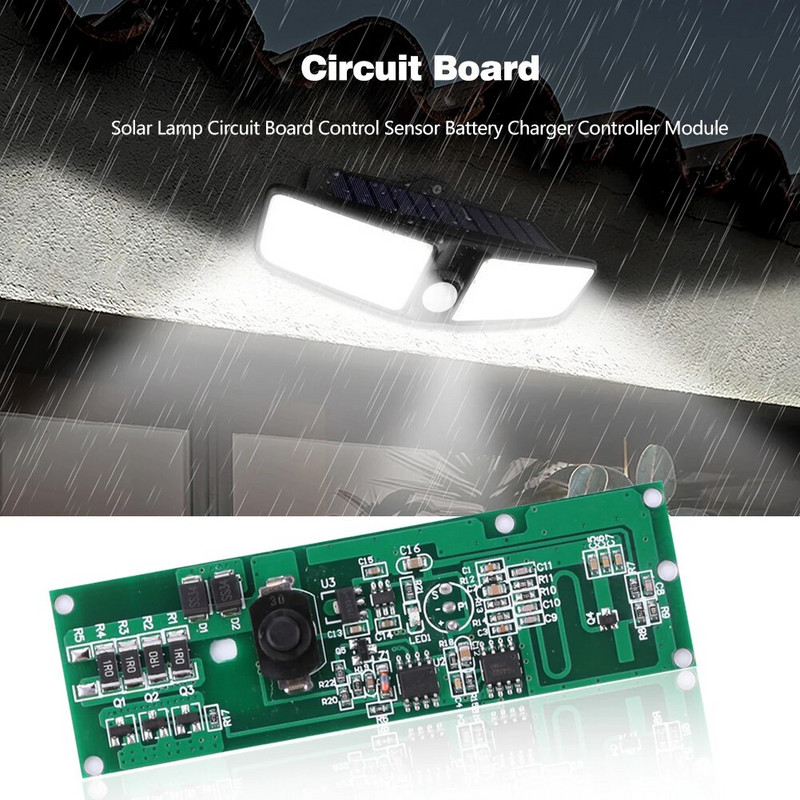 DIY komplektid päikesevalgusti andur liitiumaku laadija trükkplaadi kontroller praktiline vajalik kodumajapidamises kasutatavad päikeselampide vidinad