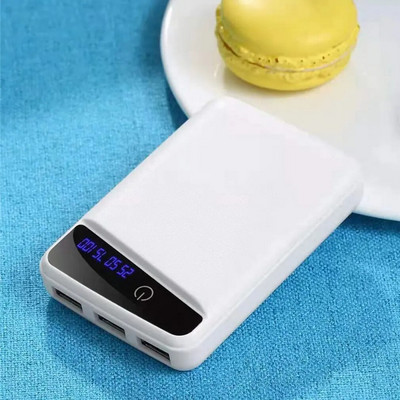 3 USB Micro USB Power Bank kest 10000mAh DIY 3*18650 ümbris Aku laadimiskast digitaalse LED-ekraaniga ilma akuta