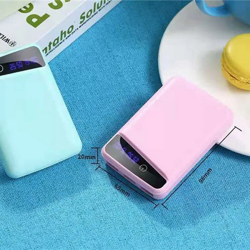 3 USB Micro USB Power Bank kest 10000mAh DIY 3*18650 ümbris Aku laadimiskast digitaalse LED-ekraaniga ilma akuta
