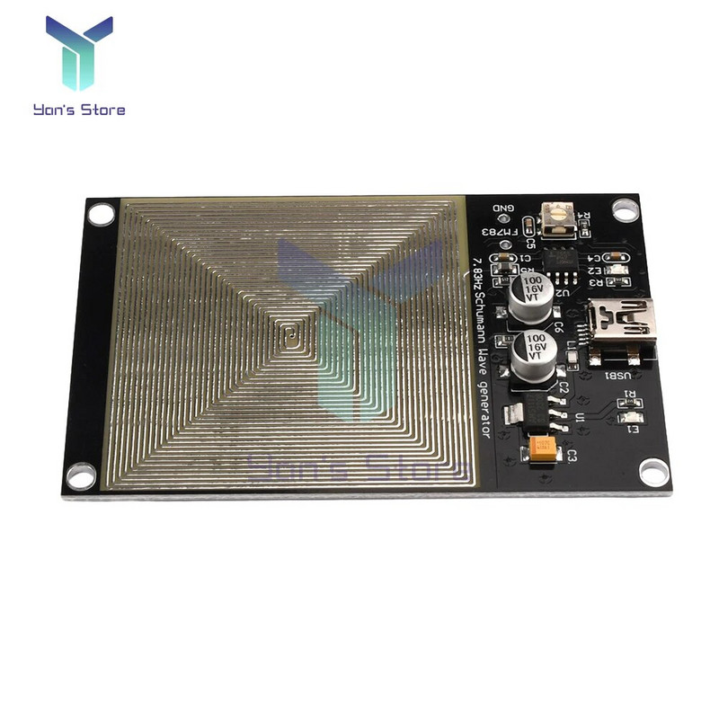 1 tk 7,83 HZ mini-USB Schumanni resonantslainegeneraatori ülimadala sagedusega generaatori komplekt koos ühendusliini laadimiskaabliga