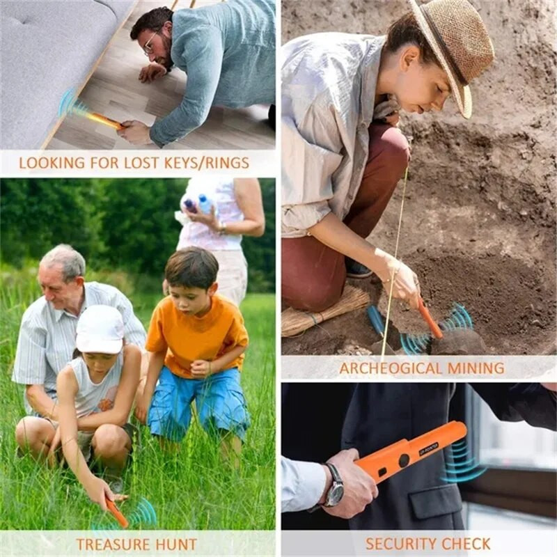 Metalo detektorius automatinis smeigtuko žymeklio zondas rankinis didelio jautrumo viso metalo aukso ieškiklis elektroninis matavimo įrankis
